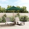 Garden Parasol with Wooden Pole Green 198x198x231 cm Colour green 