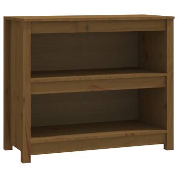 Book Cabinet Honey Brown Solid Wood Pine - 80x35x68 cm