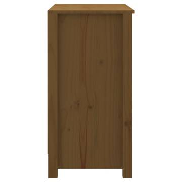 Book Cabinet Honey Brown Solid Wood Pine - 80x35x68 cm