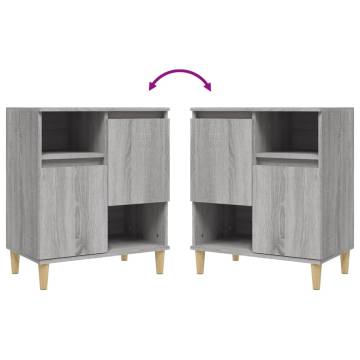 Stylish Grey Sonoma Sideboard - 60x35x70 cm | Hipomarket