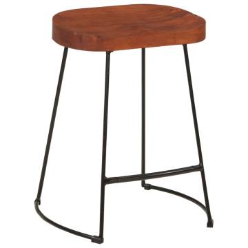 Gavin Bar Stools - Set of 2 Solid Mango Wood | Hipomarket