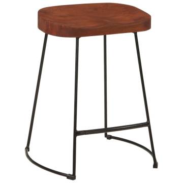 Gavin Bar Stools - Set of 2 Solid Mango Wood | Hipomarket