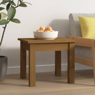 Stylish Honey Brown Coffee Table - Solid Pine Wood | HipoMarket