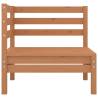 4 Piece Garden Lounge Set - Solid Pinewood Honey Brown