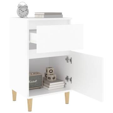 Elegant White Bedside Cabinets - 2 pcs | Hipomarket UK