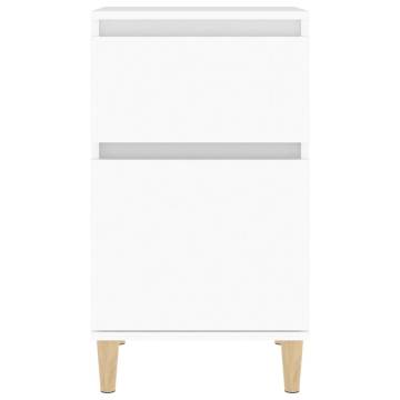 Elegant White Bedside Cabinets - 2 pcs | Hipomarket UK