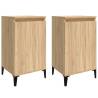 Stylish Sonoma Oak Bedside Cabinets - Set of 2 | Hipomarket