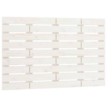 Wall Headboard White 81x3x63 cm - Solid Pine Wood