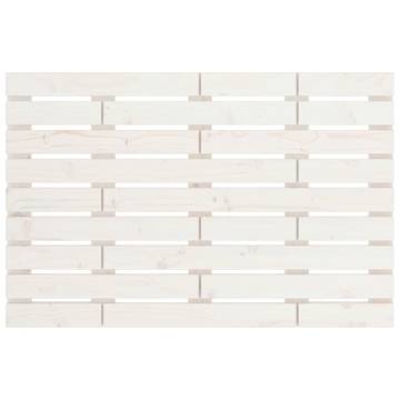 Wall Headboard White 81x3x63 cm - Solid Pine Wood