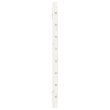 Wall Headboard White 81x3x63 cm - Solid Pine Wood