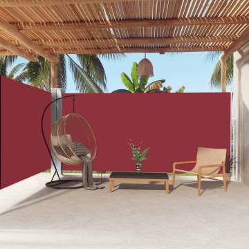 Retractable Side Awning Red 180x600 cm | HipoMarket