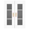 Elegant Wall Mounted Cabinets - 2 pcs White Engineered Wood