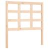 Solid Wood Small Single Bed Frame with Headboard | Hipomarket