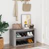 Elegant Grey Sonoma Shoe Rack - Space-Saving Storage Solution