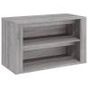 Elegant Grey Sonoma Shoe Rack - Space-Saving Storage Solution