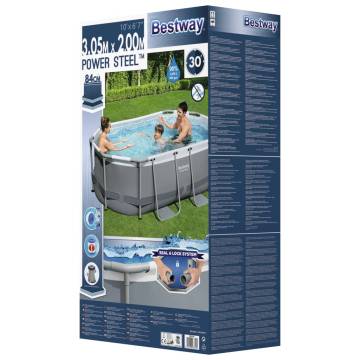 Bestway Power Steel Above Ground Pool 305x200x84 cm - Fun & Durable