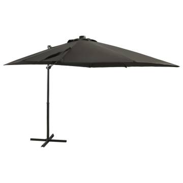 Cantilever Umbrella with LED Lights - 250 cm Anthracite