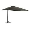 Cantilever Umbrella with Pole and LED Lights Anthracite 250 cm Colour anthracite Size 250 cm Quantity in Package 1 