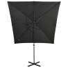 Cantilever Umbrella with LED Lights - 250 cm Anthracite