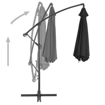 Cantilever Umbrella 300cm Black – Stylish Shade Solution