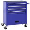 Tool Trolley with 4 Drawers Steel Blue Colour blue Quantity in Package 1 