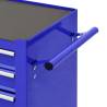 Tool Trolley with 4 Drawers - Durable Steel Blue Storage