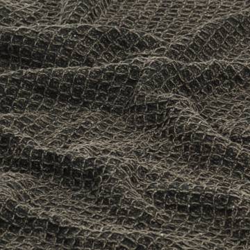 Soft Cotton Throw 125x150 cm - Anthracite & Brown | Hipomarket