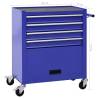 Tool Trolley with 4 Drawers - Durable Steel Blue Storage