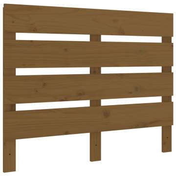 Stylish Honey Brown Pine Headboard - 75x3x80 cm