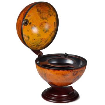 Tabletop Globe Bar Wine Stand - Elegant Wood Design