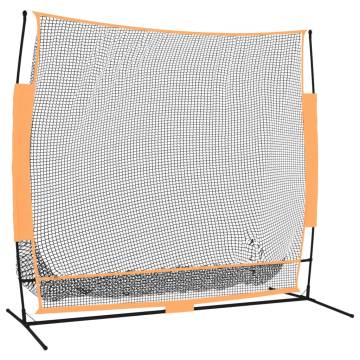 Golf Practice Net Black and Orange - Durable & Spacious