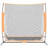 Golf Practice Net Black and Orange - Durable & Spacious