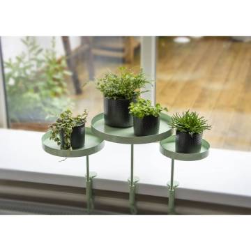 Esschert Design Green Plant Tray with Clamp - Medium Size