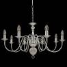 Elegant Silver Chandelier - 8 x E14 Bulbs | Hipomarket UK