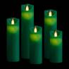 5 Piece Electric LED Candle Set with Remote Control Warm White Colour green Quantity in Package 1 