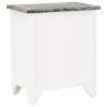 Elegant Grey & White Nightstands | Set of 2 Drawers