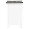 Elegant Grey & White Nightstands | Set of 2 Drawers