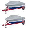 Durable Grey Boat Covers (2 pcs) - Length: 610-671 cm