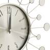 Elegant Silver 40 cm Metal Wall Clock - Hipomarket UK