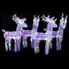 Christmas Reindeers 4 pcs Multicolour 160 LEDs Acrylic Colour multicolour Quantity in Package 4 Number of LEDs 1 