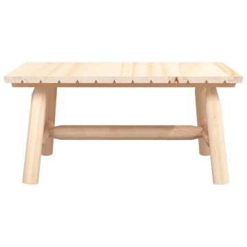 Coffee Table 90x50x41 cm - Solid Wood Spruce | HipoMarket