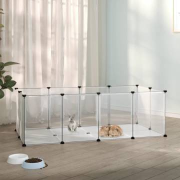 Small Animal Cage Transparent 144x74x46.5 cm - Hipo Market