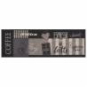 Kitchen Rug Washable Coffee Black 60x180 cm | Hipomarket