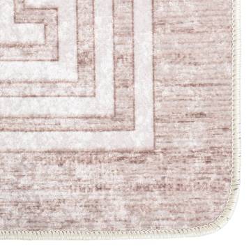 Beige Washable Rug 160x230 cm | Anti-Slip & Stylish