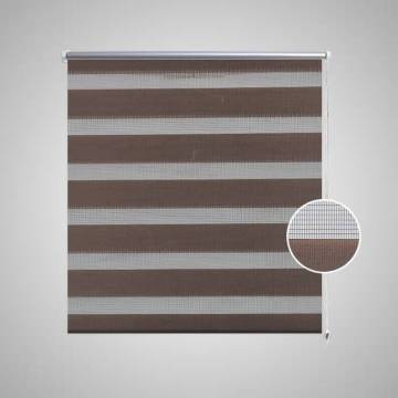 Zebra Blind 100 x 175 cm Coffee - Stylish & Modern Window Treatment