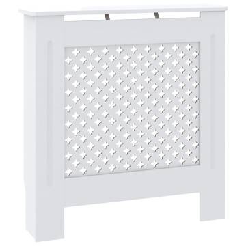 Stylish White MDF Radiator Cover 78 cm | Hipomarket UK