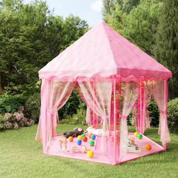 Princess Play Tent with 250 Balls - Pink 133x140 cm | HipoMarket