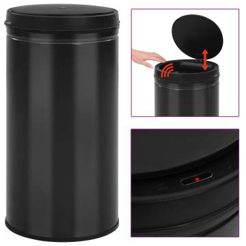 Automatic Sensor Dustbin 60L - Carbon Steel Black