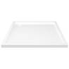 Square ABS Shower Base Tray White 80x80 cm - Modern Comfort