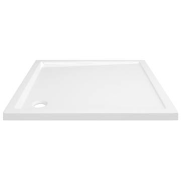 Square ABS Shower Base Tray White 80x80 cm - Modern Comfort